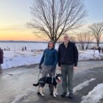 Elias and dog walker